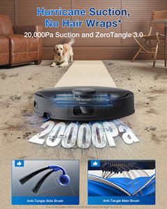 หุ่นยนต์ดูดฝุ่นประสิทธิภาพสูง ECOVACS DEEBOT T30C ZeroTangle 3.0 แรงดูด 20000Pa แปรงคู่สำหรับทำความสะอาดพื้นอย่างล้ำลึก - Product Image 3