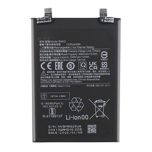 Batería de 5000 mAh para Xiaomi BM5G, para Teléfonos Reacondicionados al por Mayor, Redmi Note 11T Pro, Poco X4 GT CE, RoHS, a Granel - Product Image 1