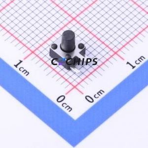 TC-1150DL-6.0H-160 Tactile Switch Through hole Switch Single Pole Single Throw Round Button 1.6N Right Angle Insert - Product Image 1