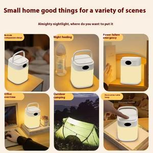 Lampe de nuit LED USB, lampe tactile, lampe de camping, télécommande, recharge 1200 mA, protection des yeux, lampe de chevet - Product Image 2