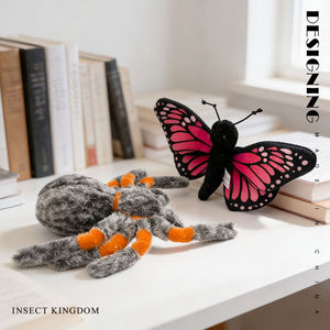 En stock: Muñeco de peluche de <span class=keywords><strong>araña</strong></span>, insecto, <span class=keywords><strong>mantis</strong></span>, hormiga, mariposa, abeja, mariquita. Lindo y de simulación. - Product Image 5