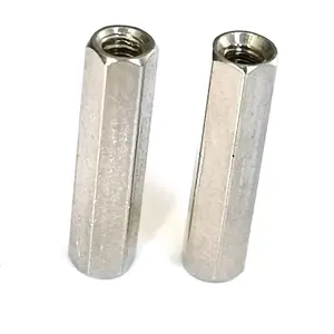 CNC 선반 부품 사용자 정의 크기 절연 기둥 육각 양면 실 알루미늄 튜브