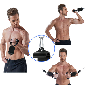 Accessoires de fitness pour hommes : Bande de résistance, Poignée pour Power Rack, Poignées ergonomiques pour exercices de biceps - Product Image 2