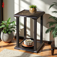 Support à fleurs en résine de style rétro pour balcon et salon, table d'appoint carrée, jardinière sur pied modèle SFHJ28