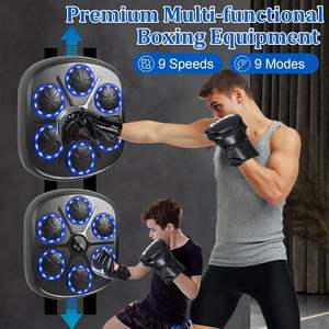 Machine de boxe interactive musicale intelligente RS avec cibles murales et gants de boxe factices pour l'entraînement musculaire à domicile - Product Image 2