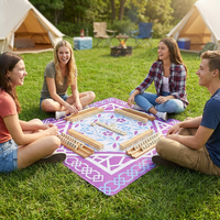 Tapis de jeu de Mahjong personnalisé en néoprène, antidérapant et écologique, pour clubs et marques de détail – Vente en gros
