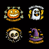 Pegatinas de vinilo personalizadas de alta calidad para el Día de Todos los Santos, Festival de Halloween, fantasma, Otoño, aula, decoración escolar