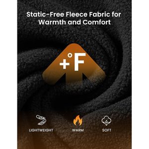 Rdruko Men's <b>Fleece</b> <b>Jacket</b> Full Zip Lightweight Stand Collar Outdoor Hiking Warm Soft Zipper Pockets - Product Image 4