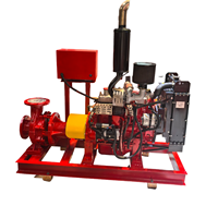 Pompe submersible électrique horizontale de surpression pour puits, 10-100 L/min, ensemble de pompe à incendie à moteur diesel