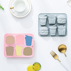 <span class=keywords><strong>Molde</strong></span> de Silicona para Pasteles de Halloween, <span class=keywords><strong>Molde</strong></span> para Hornear, 6 en 1, Forma de Hamburguesa y Papas Fritas, para Jabón Hecho a Mano, Gelatina, Resina Epoxi - Product Image 5