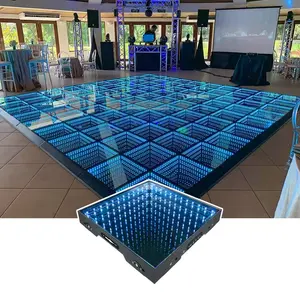 Popular 3D móvel Grace DIY interativo magnético digital espelho piso sensível ao toque de pressão LED pista de dança