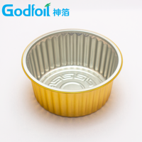 Gobelet jetable en aluminium de 125 ml avec couvercle transparent pour pudding, muffins, cuisson professionnelle, restauration, pour cafés européens, moule argenté