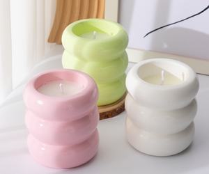 Adorno <span class=keywords><strong>de</strong></span> Vela Artesanal con Forma <span class=keywords><strong>de</strong></span> Dona Dulce, Bonito y Moderno, Decoración Nórdica para el Hogar, Vela <span class=keywords><strong>de</strong></span> Aromaterapia, Recuerdo - Product Image 4