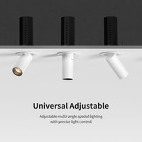 Mini spot encastré LED CCT à angle réglable, extensible et sans cadre, anti-éblouissement, pour plafond, 3W 6W 8W, pour maison, magasin, hôtel