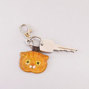 PU Material Cute Little cat <b>Keychain</b> <b>Leather</b> <b>Keychain</b> Ring Decorative Bag Pendant - Product Image 5