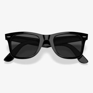 Gafas de Sol Clásicas Negras con Marco Cuadrado, Protección UV400, para Hombres y Mujeres, Uso Casual al Aire Libre - Product Image 2