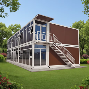 Maison conteneur moderne de luxe noire extensible de 20 pieds, démontable, pour mini-maison, dortoir ou bureau préfabriqué portable, de la classe Finesse - Product Image 2