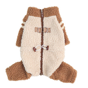 Pigiama Intero in Peluche per Cani di <span class=keywords><strong>Piccola</strong></span> Taglia - Comodo Abbigliamento Invernale per <span class=keywords><strong>Cuccioli</strong></span> con Passante per Pettorina - Product Image 5