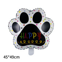 Nouvel arrivage de ballons en aluminium en forme de chien Husky Koji Ballons en forme d'os Patte Étoile Hélium Ballons Décoration d'anniversaire pour chiot