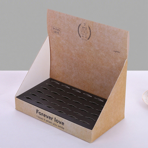 Có thể tái chế tùy chỉnh in logo truy cập hàng đầu hiển thị gấp các tông bán lẻ sản phẩm hộp hiển thị Mẫu hiển thị giấy kraft hiển thị - Product Image 1
