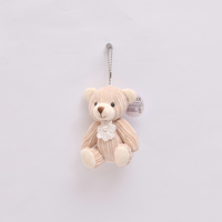 2024 nouveaux fabricants de produits personnalisés ours en peluche mignon moelleux avec petite fleur porte-clés jouet en peluche peluche poupée cadeau