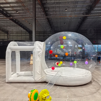 Dôme gonflable transparent en PVC portable de 4 m pour les fêtes d'enfants, les mariages et les festivals