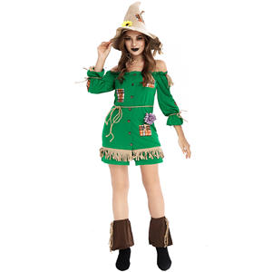 Costume <span class=keywords><strong>d</strong></span>'Halloween pour femmes adultes, robe de sorcier de l'<span class=keywords><strong>Oz</strong></span>, épouvantail sexy - Product Image 1