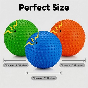 Balles pour chiens indestructibles à design personnalisé, qui couinent, pour les mâchoires agressives, jouet à mâcher en caoutchouc pour chiens de grande et moyenne taille - Product Image 5