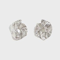 Boucles d'oreilles en cuivre plaqué, style abstrait et simple, texture exagérée, pétales irréguliers, design de niche