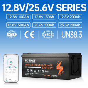 แบตเตอรี่ LiFePO4 200Ah แทนแบตเตอรี่ตะกั่วกรด 25.6V แบบ Deep Cycle พร้อมคุณสมบัติกันน้ำ IP67 ใช้งานได้ 6000 รอบ - Product Image 2