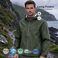 Veste Softshell Imperméable pour Hommes Coupe-Vent Randonnée en Plein Air Manteau de Pluie Personnalisé OEM