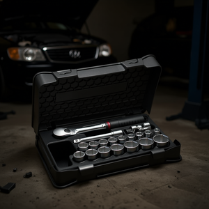 Jeu de douilles de 605 1/2 pouces avec cliquet et rallonges pour réparation automobile - Product Image 3