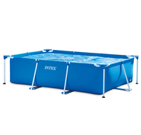 Intex 28270 Kunststoff rahmen Outdoor Large Pvc Intex Rechteckiger Pool Metallrahmen