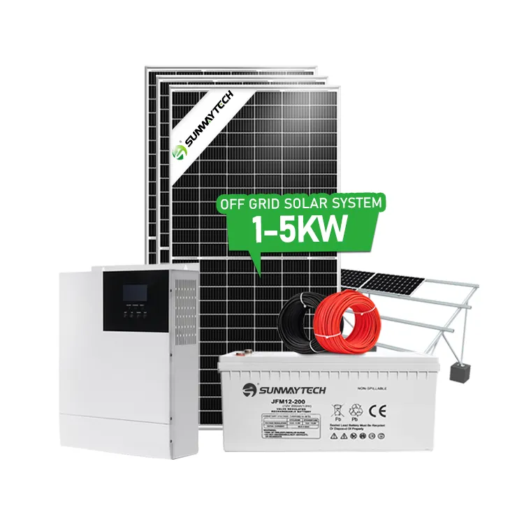 W solare personalizzato on/off Grid/Hybrid Home Controller PV pannello di alimentazione elettrica portatile sistema energetico domestico