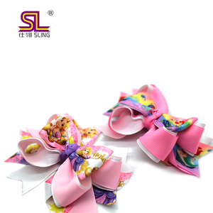 混合罗缎蝴蝶结发夹 - Product Image 1