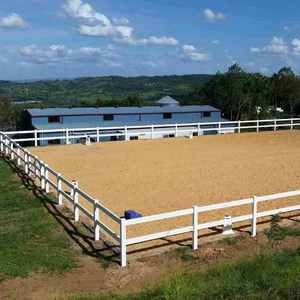 Recinzione Flessibile per Cavalli Corey in PVC Vinilico <span class=keywords><strong>Bianco</strong></span> Naturale a 4/3 Traverse, Ecologica e di Alta Qualità, Ideale per Fattorie e Ranch - Offerta Speciale - Product Image 1