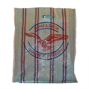 Sac d'emballage alimentaire, largement utilisé pp tissé bandes colorées sac avec poignée, <span class=keywords><strong>peut</strong></span> <span class=keywords><strong>être</strong></span> laminé <span class=keywords><strong>ou</strong></span> non pp sac - Product Image 5