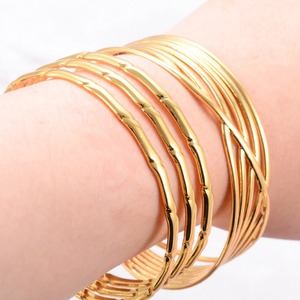 Irregular Stainless Steel Wide <b>Bangle</b> for Women <b>Men</b> Gold Color Open Cuff Bracelet Wristband Chunky Metal Hand Jewelry Gift - Product Image 5