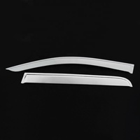 Visera para Puerta de Coche Cromada para Hilux Vigo 2005-2015, Protector de Lluvia para Ventana, Deflector para Accesorios de Toyota