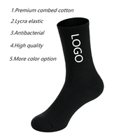 Vente en gros OEM Chaussettes de sport bon marché en coton avec logo personnalisé Chaussettes tissées personnalisées de haute qualité pour hommes et femmes