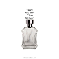 Nouveau produit, flacon de parfum au design unique, moule exclusif, couvercle en zamac, flacon de parfum de 100 ml et emballage, flacons en verre pour parfum