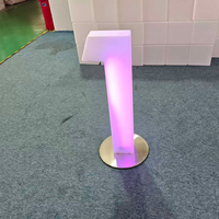 Panneau publicitaire LED numérique moderne et lumineux, décoratif, alimenté par batterie, design personnalisé pour la vente au détail