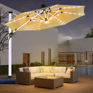 Sombrilla de <span class=keywords><strong>Patio</strong></span> Impermeable de 10 pies, Cuadrada, Grande, Tipo Cantilever, Resistente al Viento, para Jardín, Terraza, Piscina, <span class=keywords><strong>Patio</strong></span> - Product Image 2