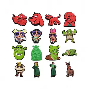 Shrek clog charms takunya ayakkabı charmsarms dekorasyon bileklik aksesuarları için fit doğum günü partisi iyilik hediye clog charms çocuklar için