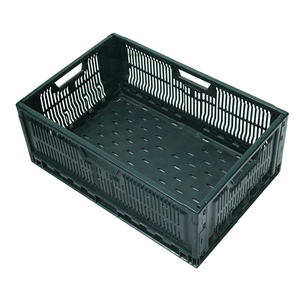 <span class=keywords><strong>Caisse</strong></span> en plastique de qualité alimentaire pour légumes et fruits, pliable et empilable, bac ventilé en PP pour le stockage et le transport des aliments frais - Product Image 4