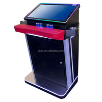 Mesin Video Game USA Online Software Skill Cabinet Layar Sentuh Ganda 23,8 Inci Berdiri dengan Rangka Logam