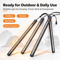 Lanterne de camping SOS à double couleur rouge et blanc LED DC12V 15W 30-150cm IP67 étanche en aluminium certifiée CE RoHS CCC pour l'extérieur