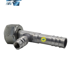 FMMTH0031 1/2 # ข้อต่อโอริงแบบตัวเมีย 8 ชิ้น รุ่น R134a 180 องศา พร้อมวาล์ว น็อตขนาด 15 มม. เกลียวตัวเมีย M221.5 สำหรับสารทำความเย็น AC - Product Image 1