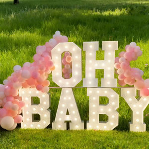 Outdoor Large Marquee Letter <b>Led</b> Letras Gigantes Party Decoration Giant 3ft 4ft Light up Marquee Number for Wedding BackDrop - Product Image 5