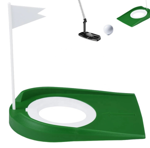 Coppa da Putting Portatile con Bandiera, Ausilio per l'Allenamento del Golf, Adatta per Putting Indoor e Outdoor, Giochi per Bambini - Product Image 1